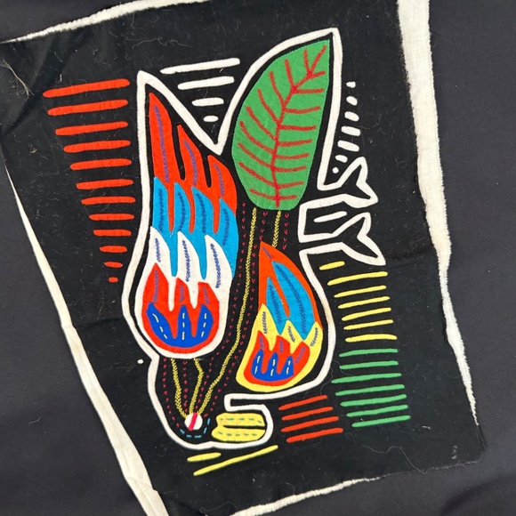 Vintage Kuna Panama MOLA Hand Stitched Art Textile Reverse Applique Technique A3 - Picture 4 of 6